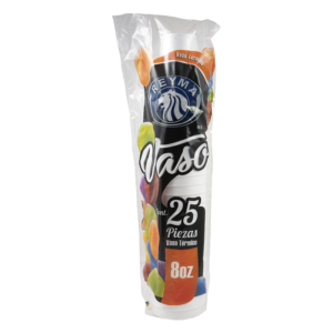 Vaso térmico 8oz 25 pzas